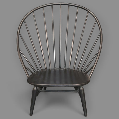 A 'Bagen' ebonised stick back lounge chair, Engstro, Myrstrand for Nassjo Stolfabrik, Sweden, 1950