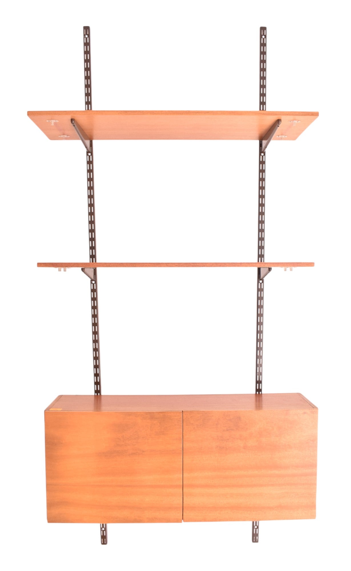 Teak and Metal Modular Wall System, (1960s) Denmark