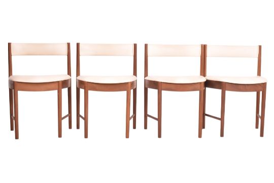 Set of Four Teak 'Model 4103' Leatherette Dining Chairs by A. H. McIntosh & Co Ltd, (1960s) UK