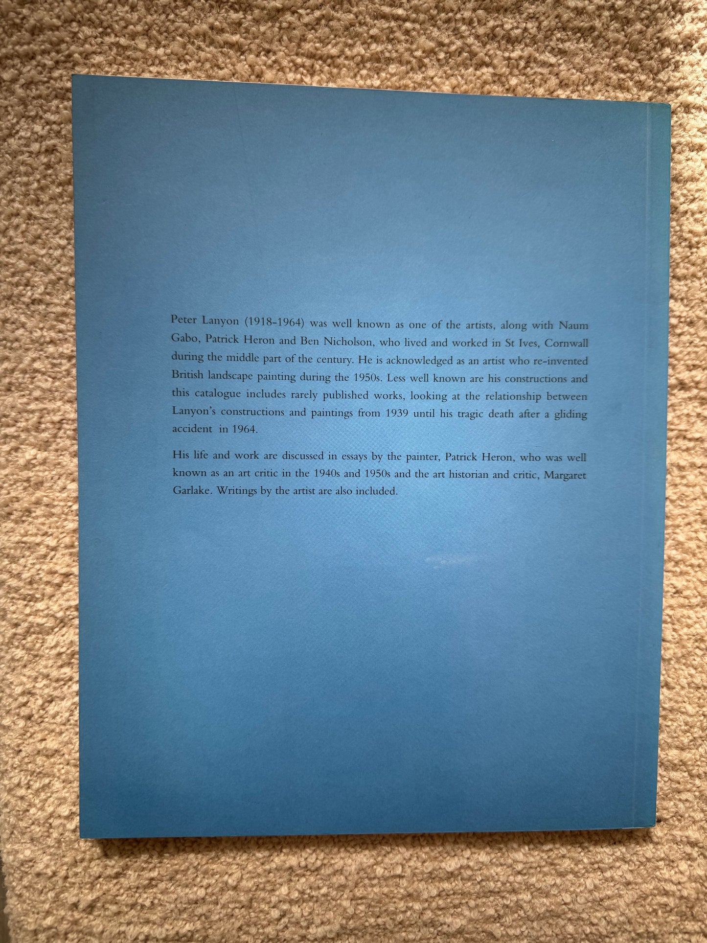 Peter Lanyon - air, one & sea. The South Bank Centre 1992