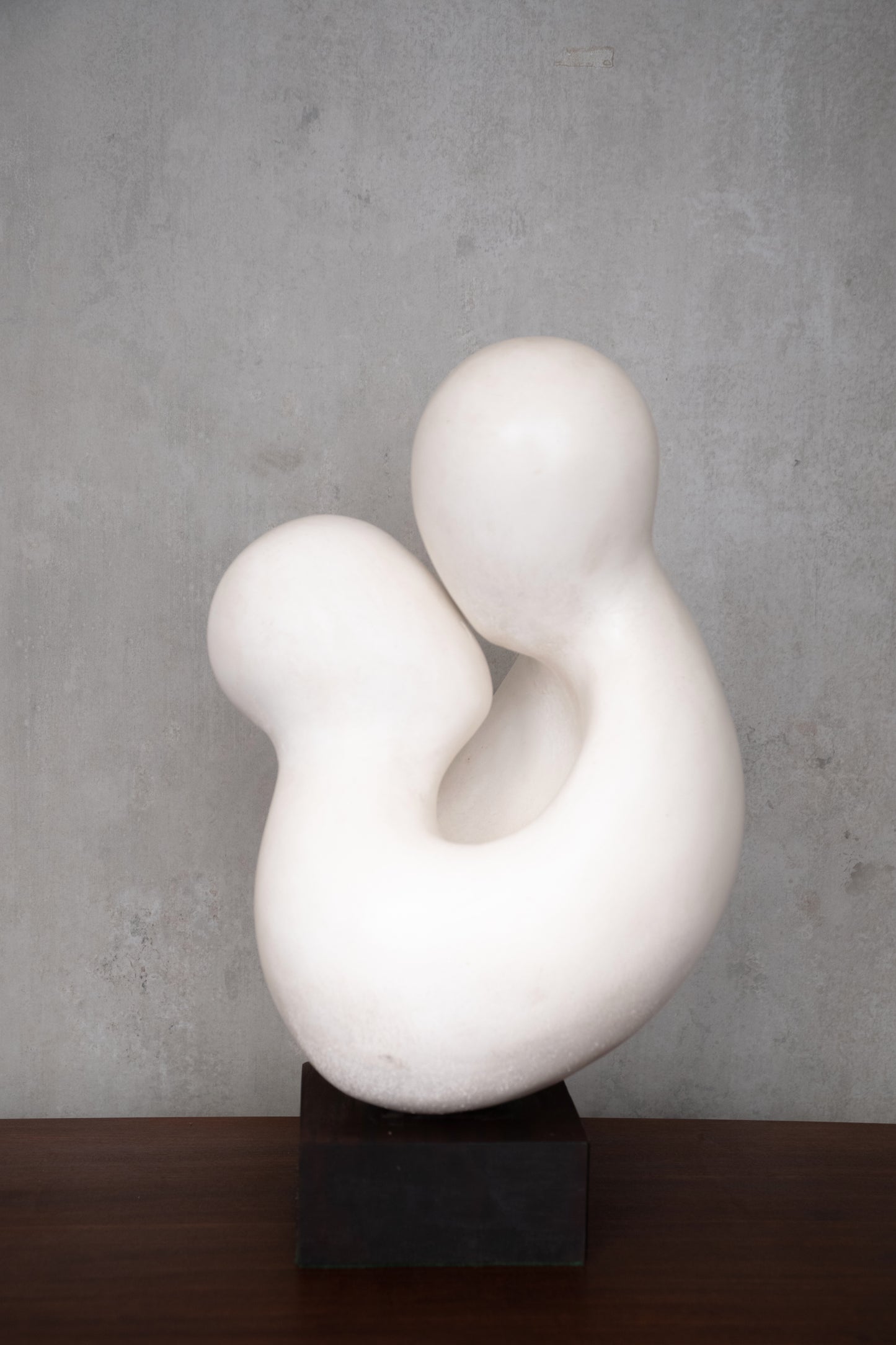 On hold “The Kiss" Handworked Carrera Marble sculpture by Ismond Rosen (1973)