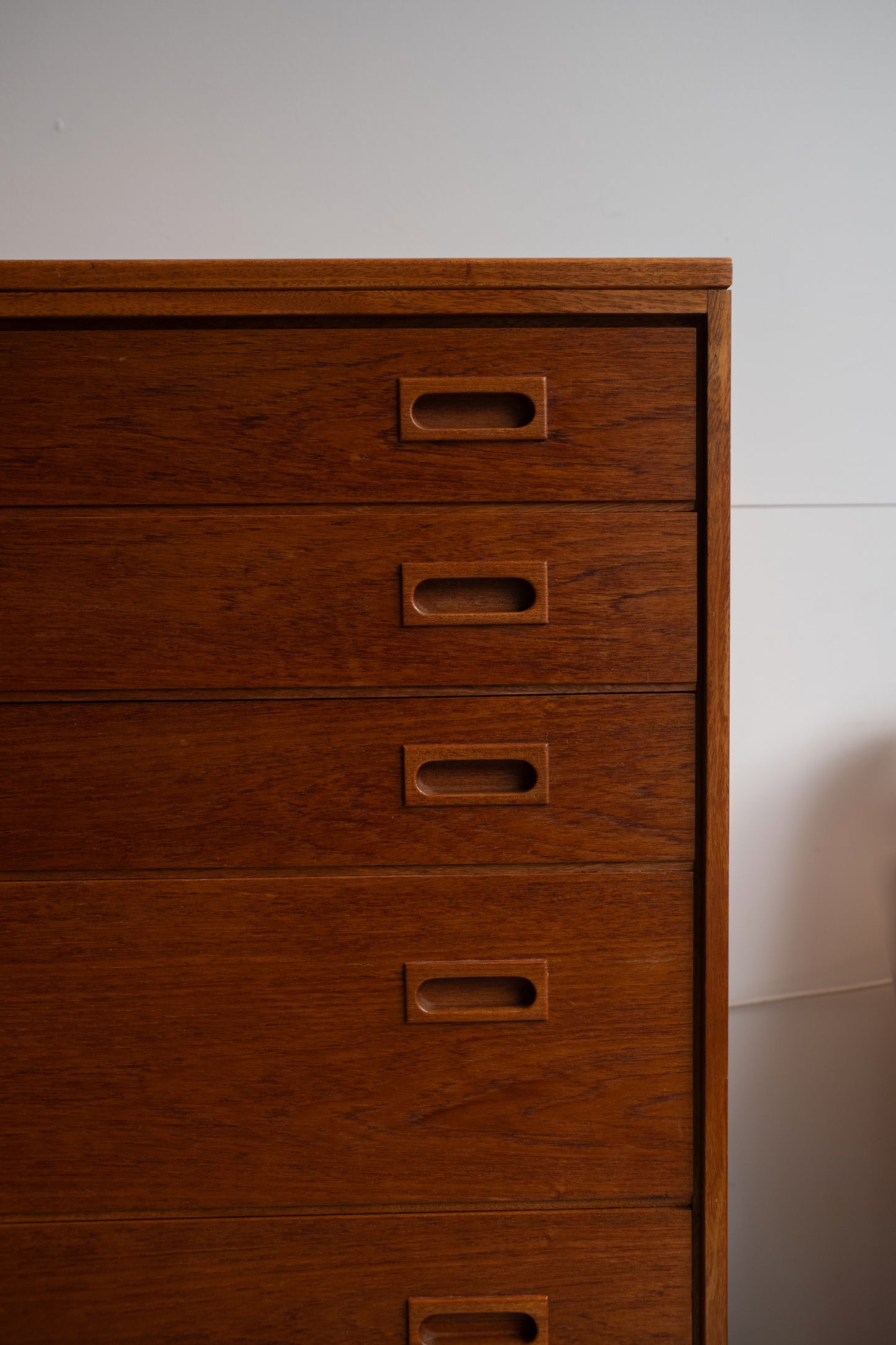 Teak tallboy chest of drawers by Lucas for Heals, UK (1960)