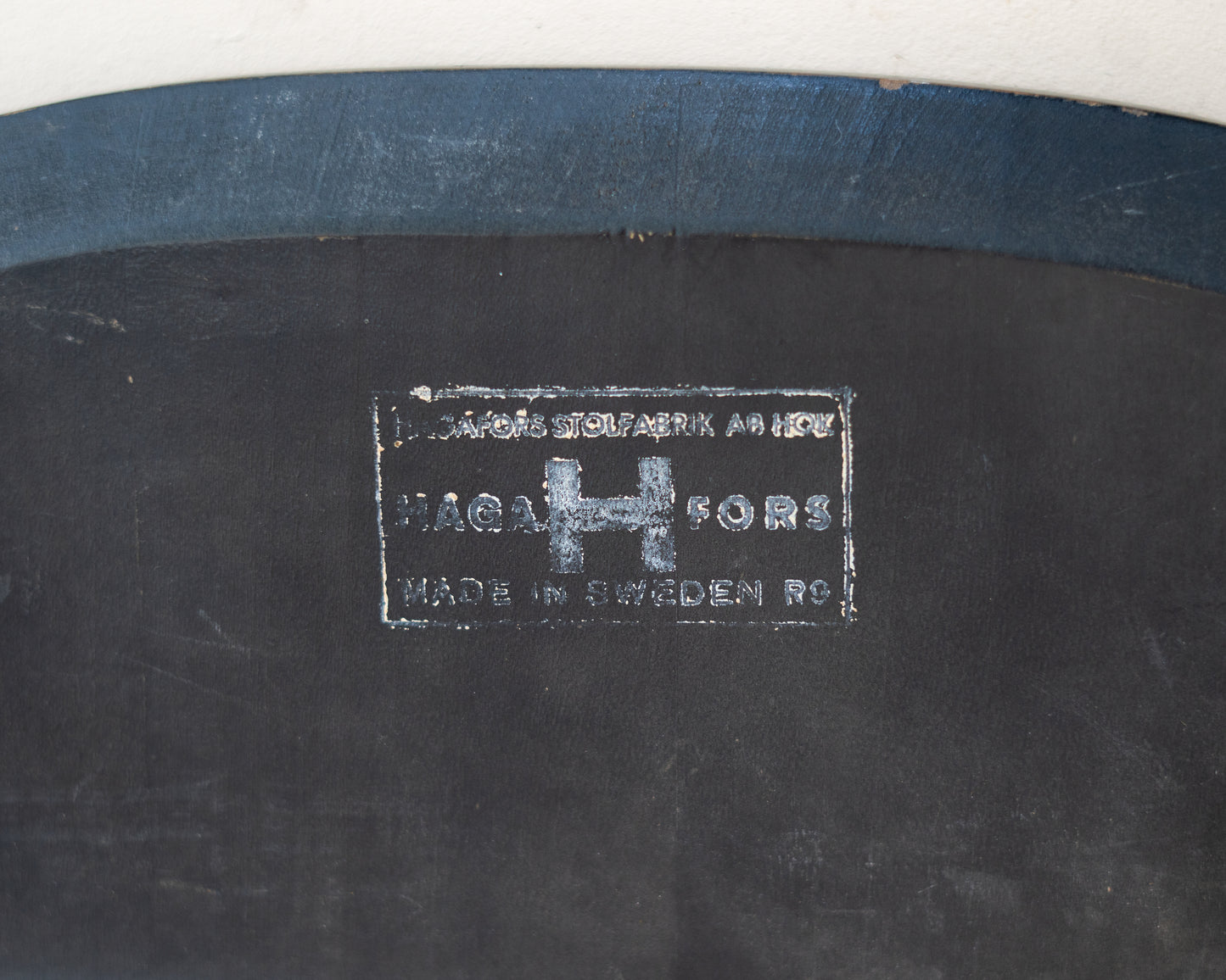 Ebonised Wooden Stool by Yrjö Ilmari Tapiovaara for Hagafors Stolfabrik, (1960s) Sweden