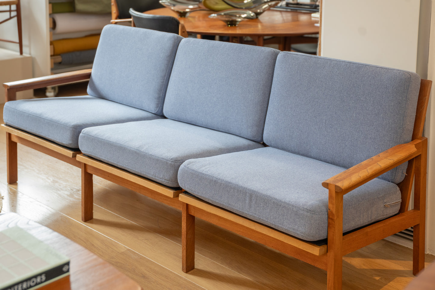 Teak Three-Seater 'Capella' Sofa & Matching Armchair by Illum Wikkelso for Niels Eilersen, (1960s) Denmark