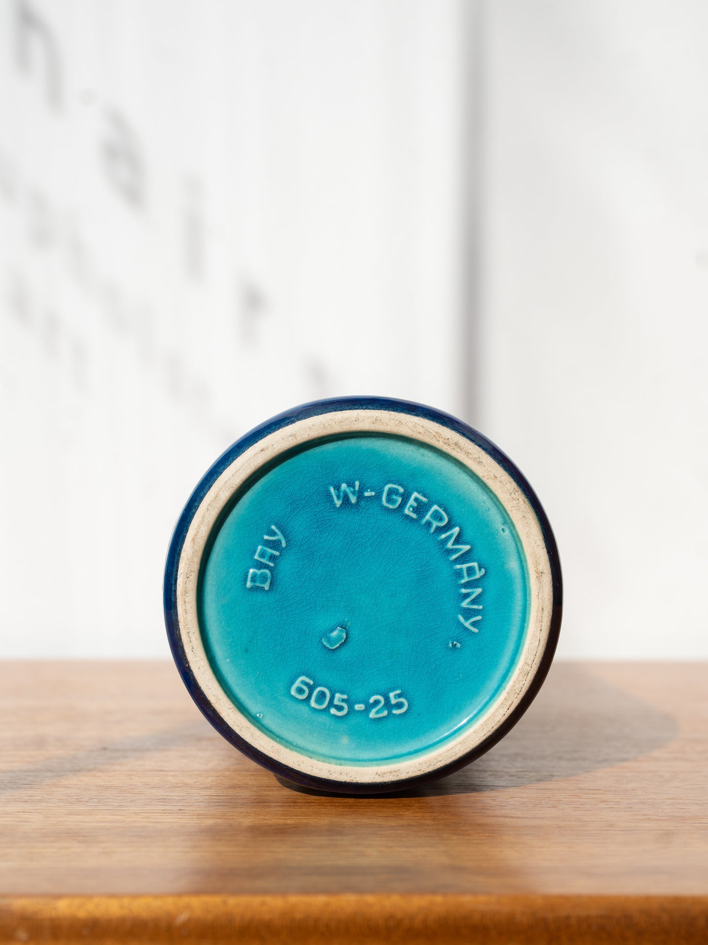 Blue and Turqoise Vase by Bay Keramik, (1960s) West Germany