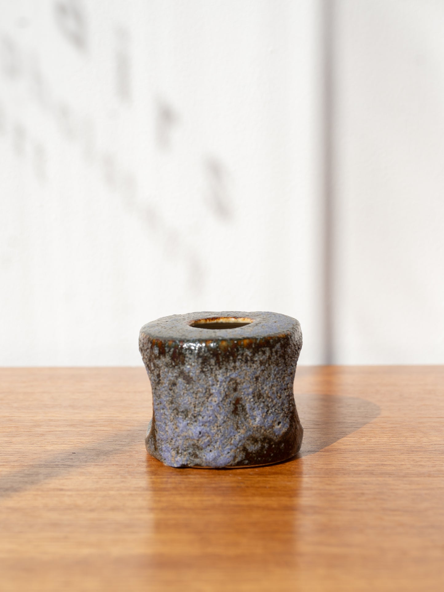 Vest Keramiek Blue 'Chimney' Vase 'RG10' by Van Woerden, (1960s) Holland