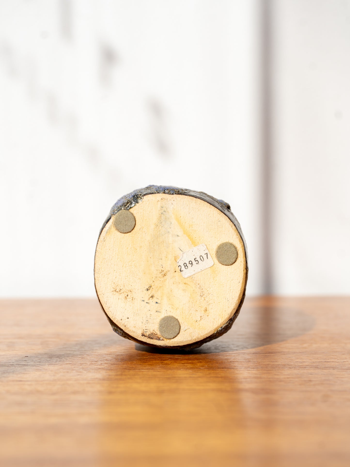 Vest Keramiek Blue 'Chimney' Vase 'RG10' by Van Woerden, (1960s) Holland