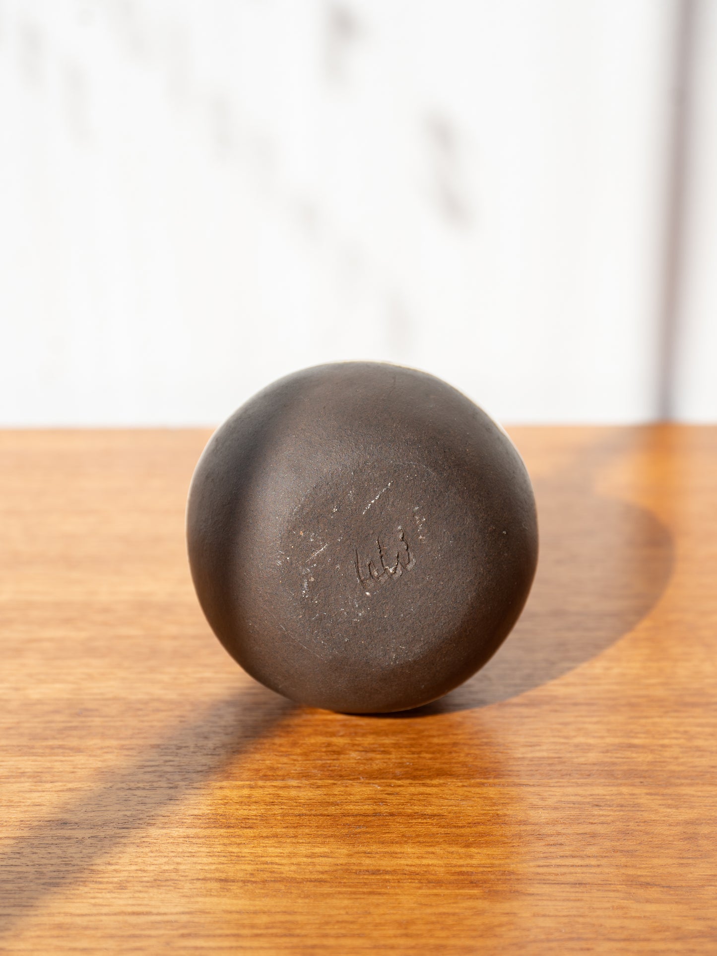 Modernist Three-Hole Stoneware bud Vase, 1970s Scandinavia