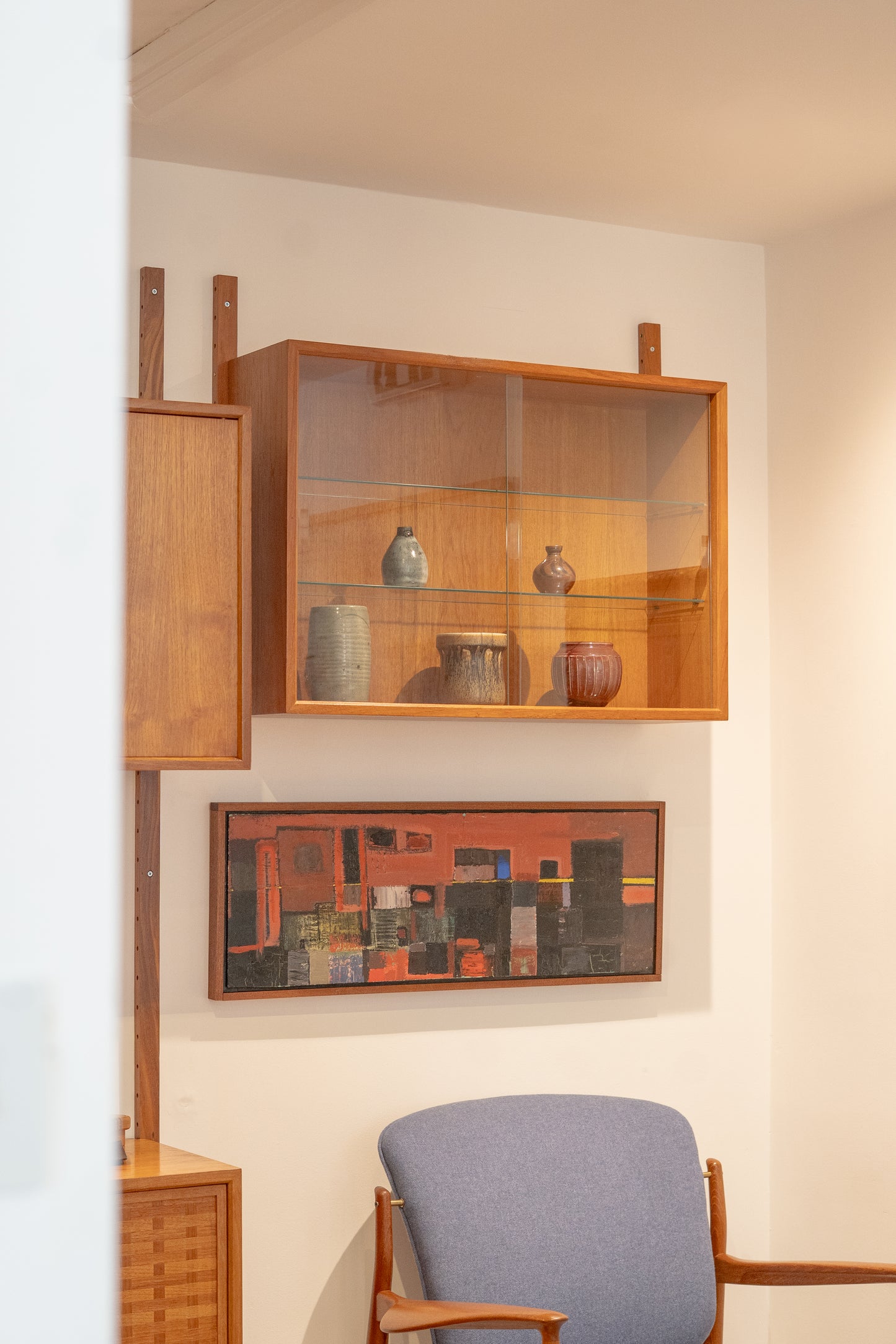 Teak Modular ‘Royal’ Cabinet System with Metal Dowels by Poul Cadovius for Cado