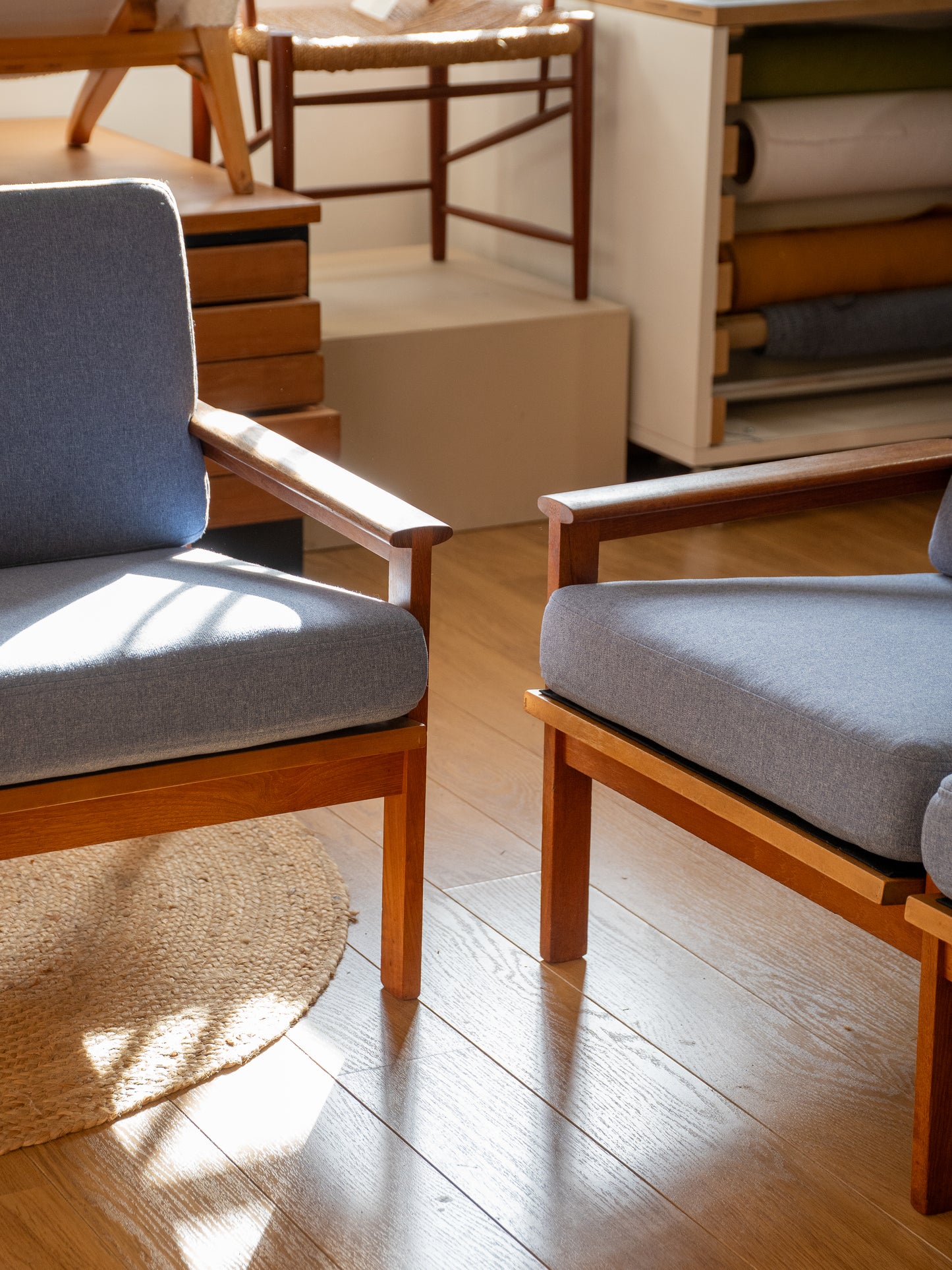 Teak Three-Seater 'Capella' Sofa & Matching Armchair by Illum Wikkelso for Niels Eilersen, (1960s) Denmark