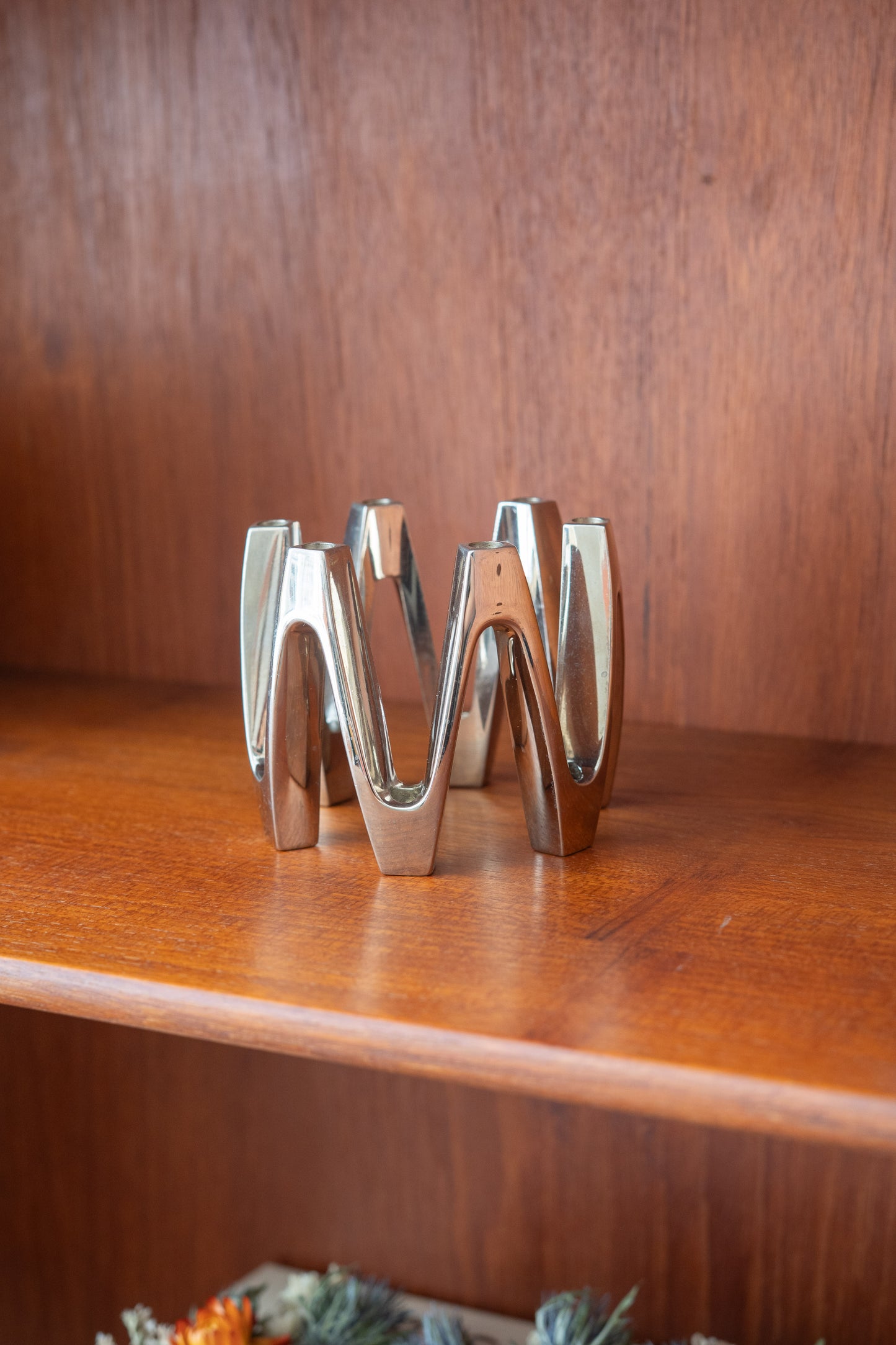 Silver-Plated ‘Crown’ Candelabra by Jens Harald Quistgaard for DANSK Designs, (1960s) Denmark