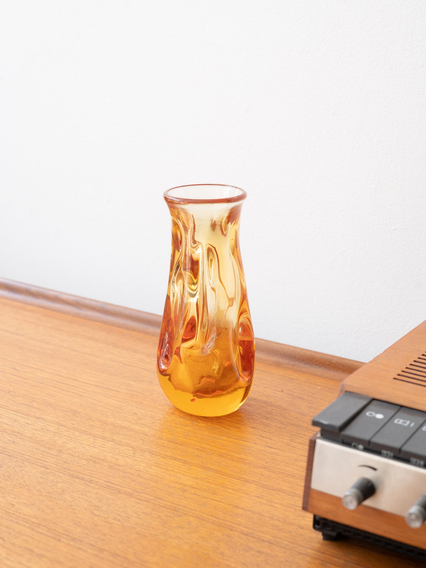 Whitefriars – Knobbly Vase in Gold (Pattern No. 9845), c.1960s