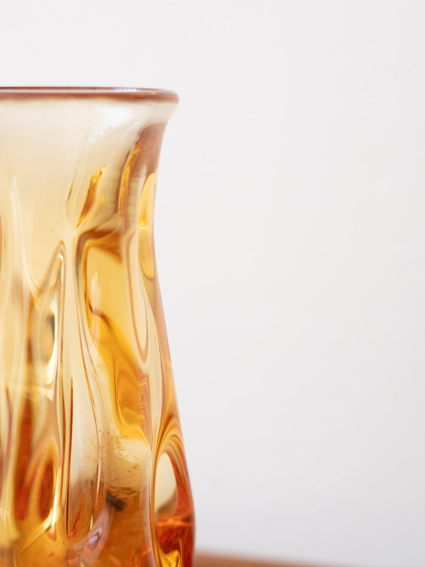 Whitefriars – Knobbly Vase in Gold (Pattern No. 9845), c.1960s