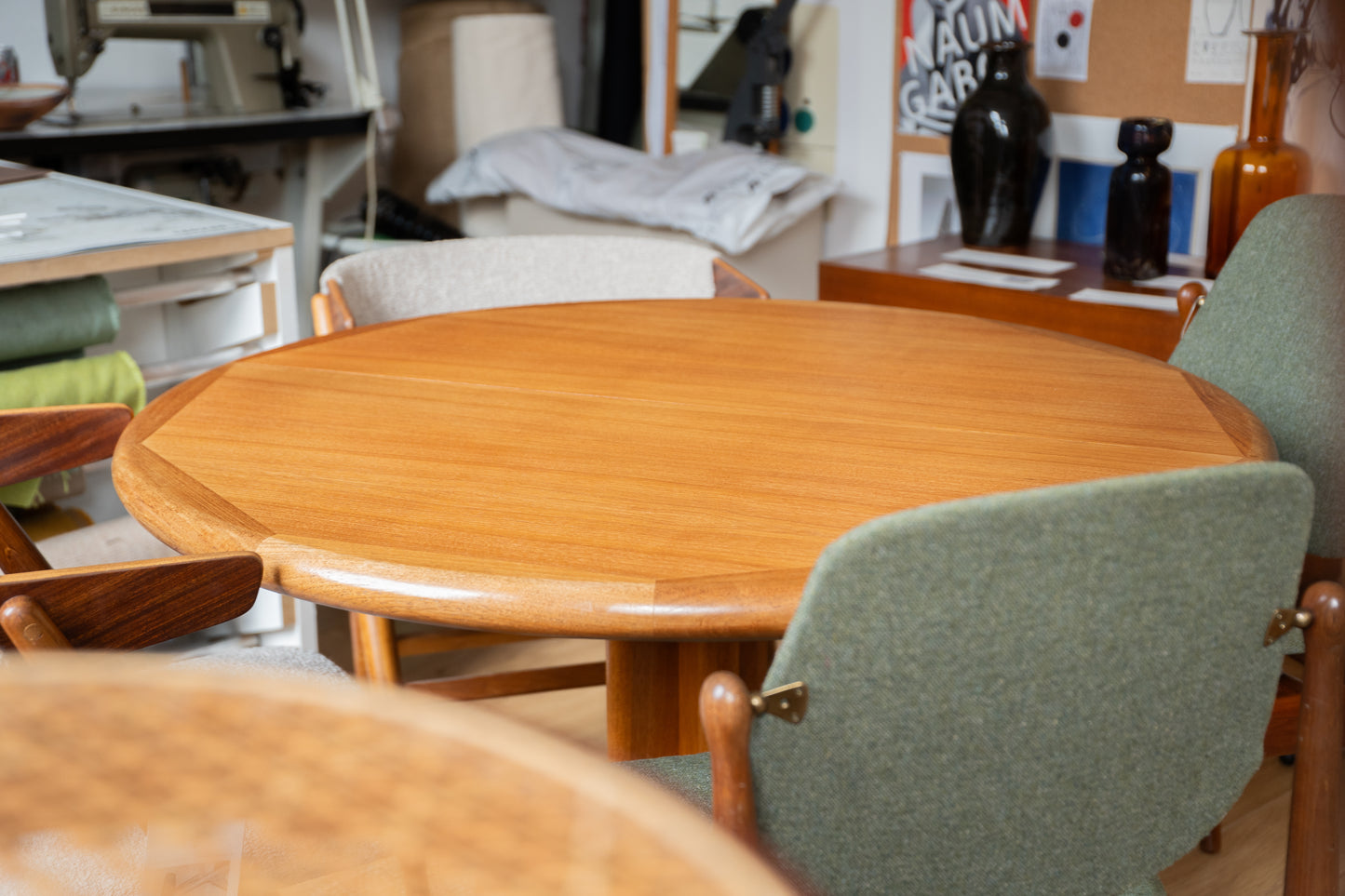 Teak Extending Dining Table by Edvar Valentinsen, (1960s) Denmark