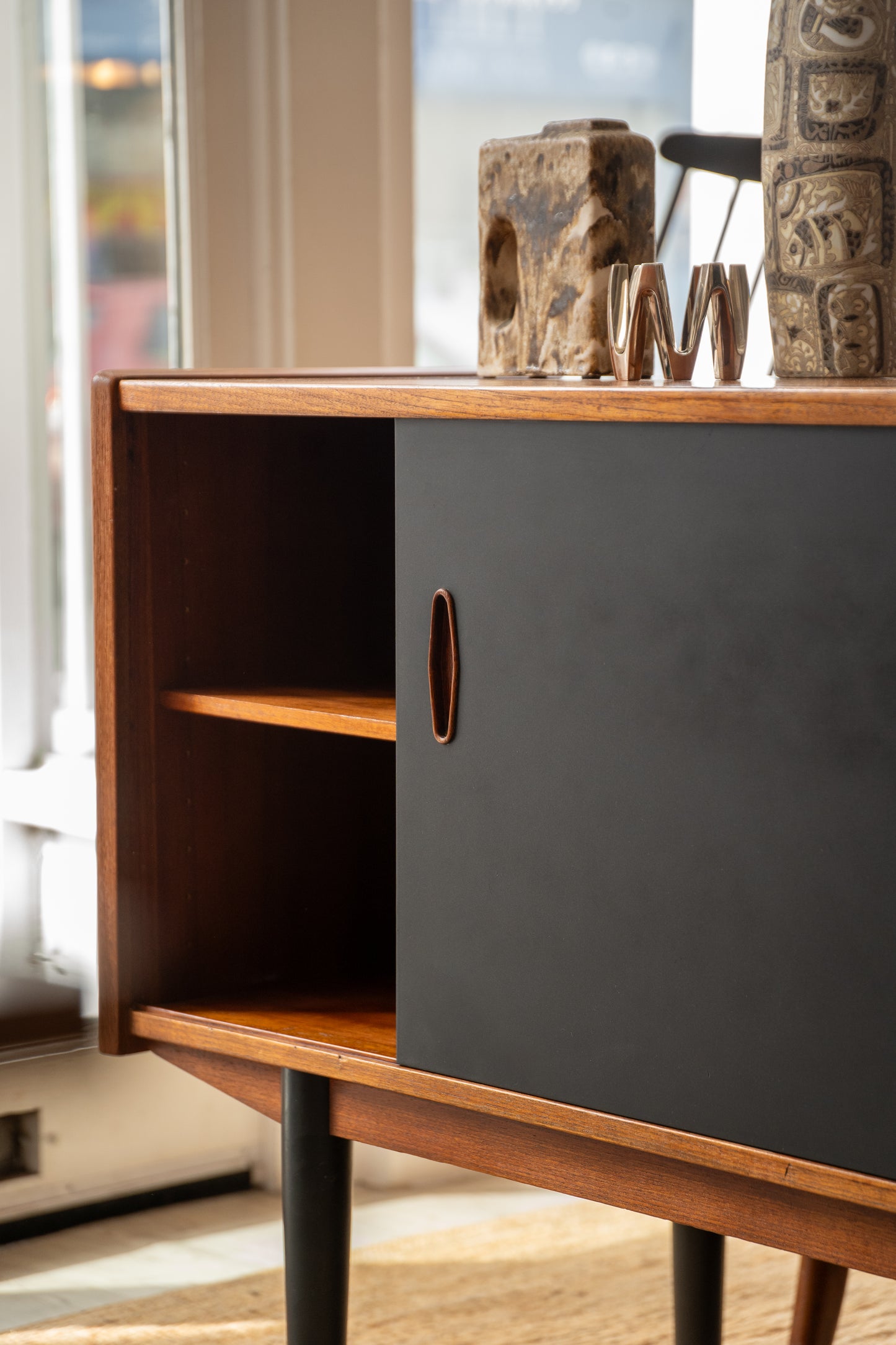 Teak 'Trio' Sideboard by Nils Jonsson for Troeds, (1960s) Sweden