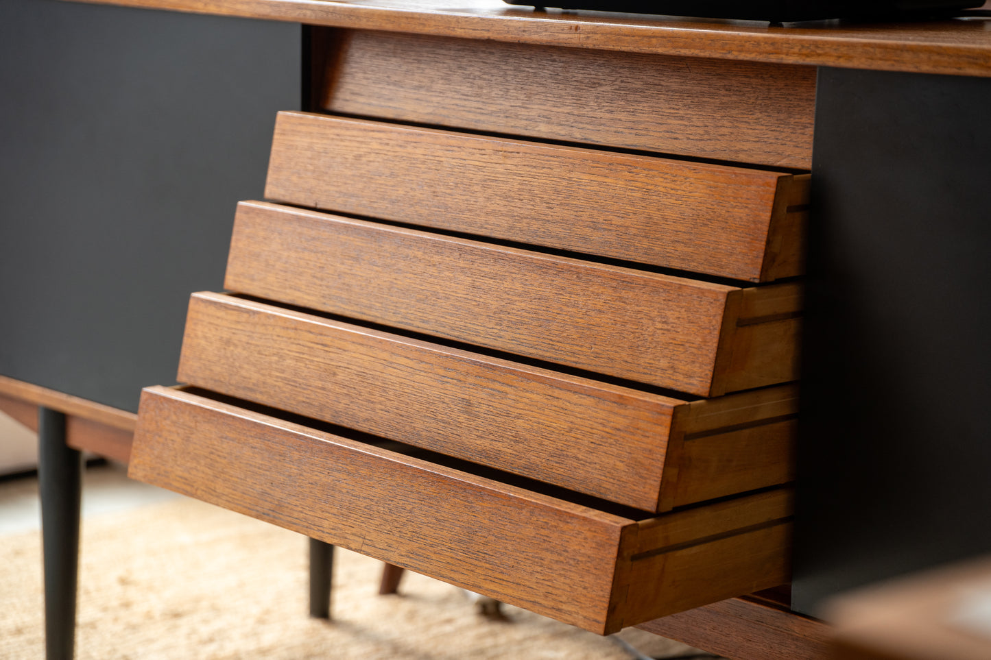 Teak 'Trio' Sideboard by Nils Jonsson for Troeds, (1960s) Sweden
