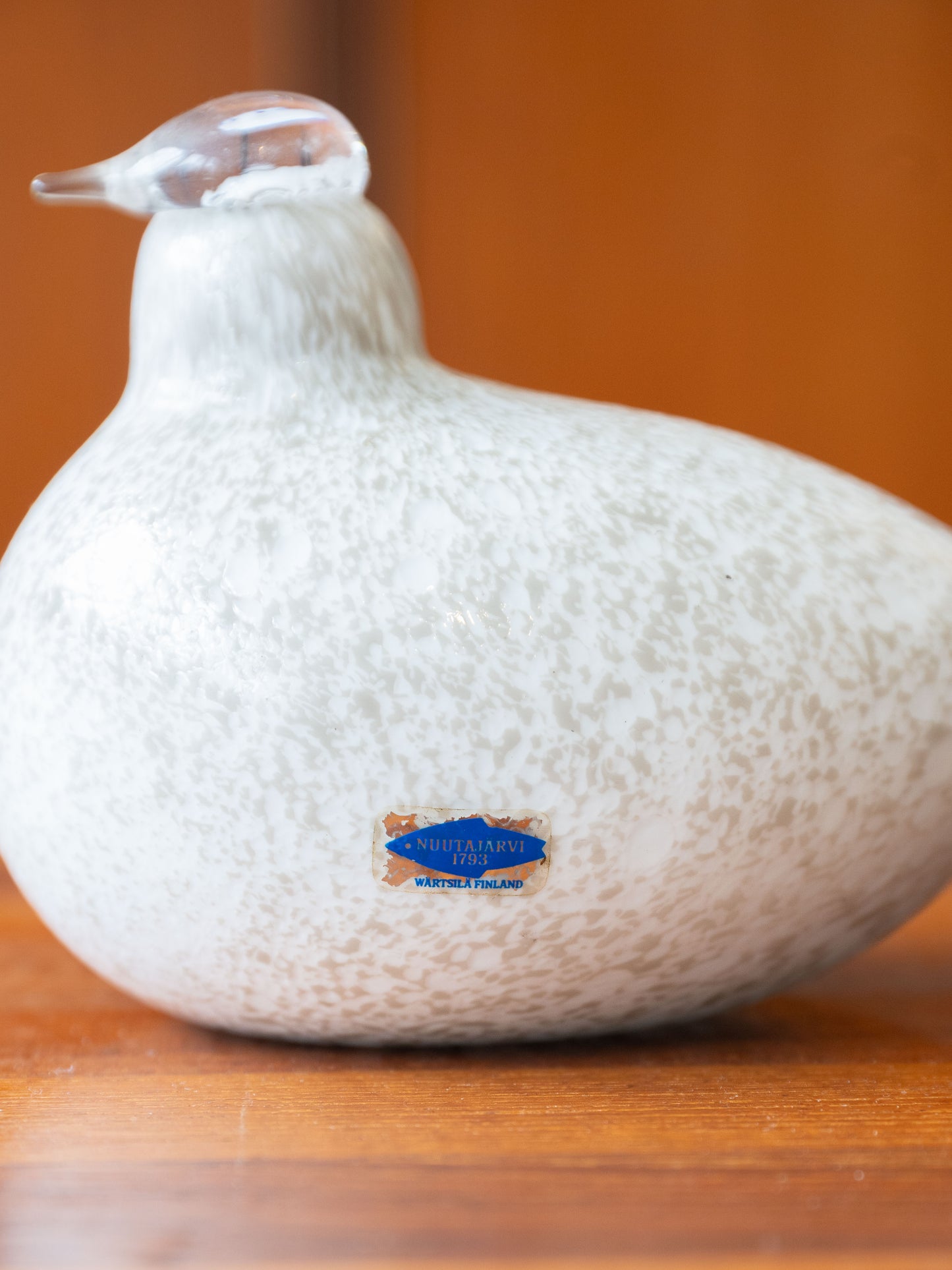 Nuutajärvi Glass Bird – Willow Grouse by Oiva Toikka Finland, (1980s–1990s)