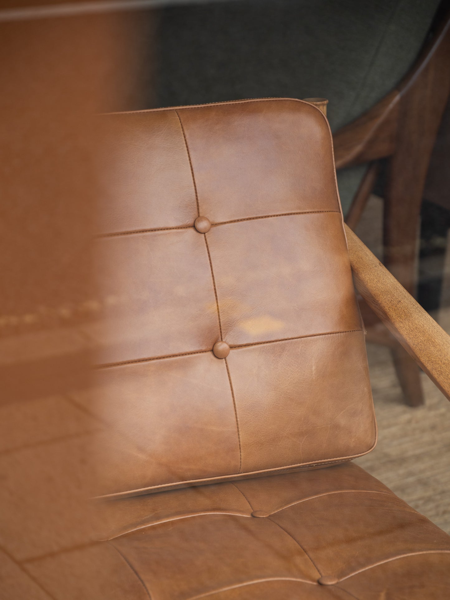Beech FD130 Armchair and Matching FD131 Footstool by Peter Hvidt and Orla Mølgaard for France and Søn, (1960s) Denmark