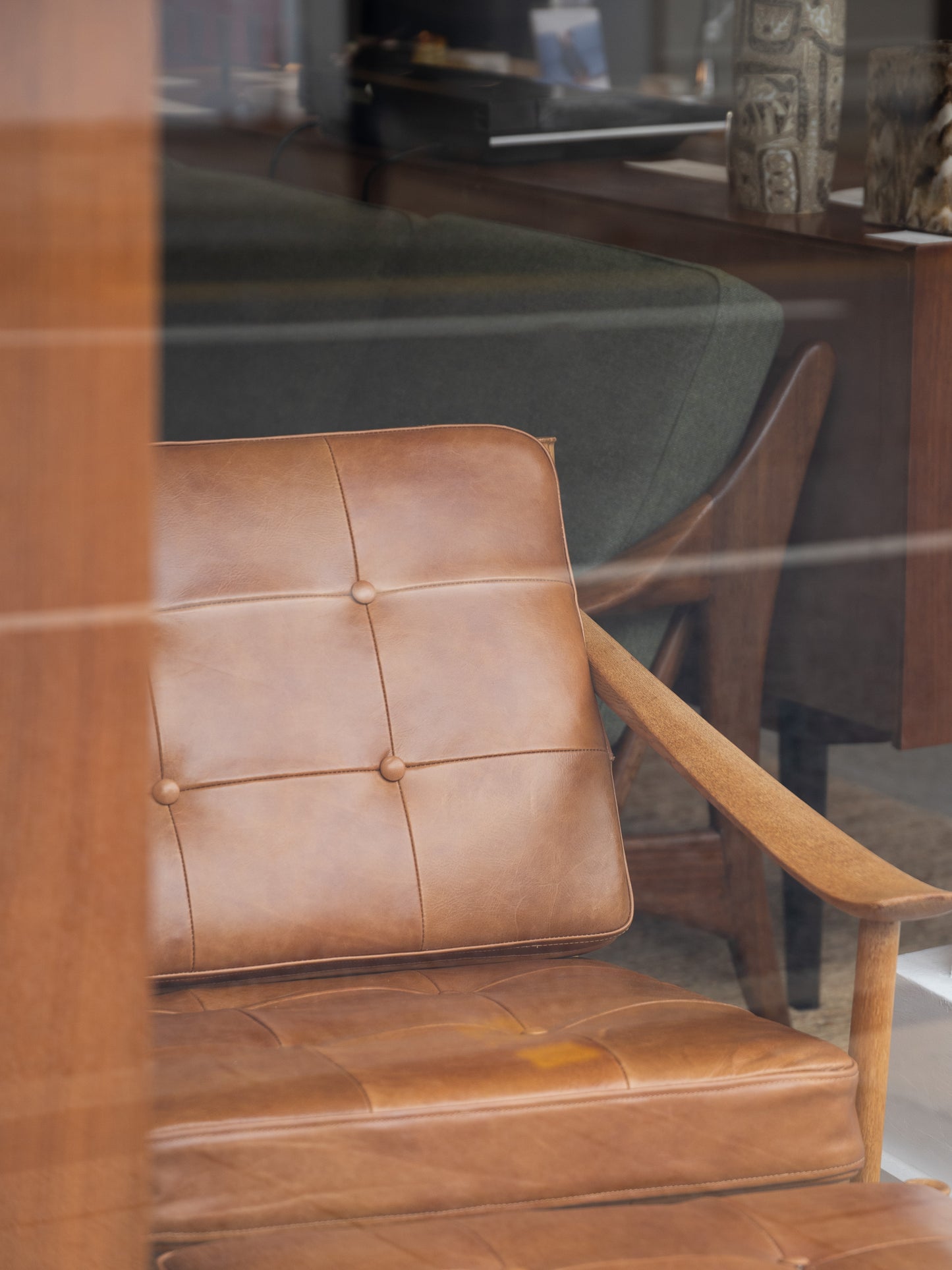 Beech FD130 Armchair and Matching FD131 Footstool by Peter Hvidt and Orla Mølgaard for France and Søn, (1960s) Denmark