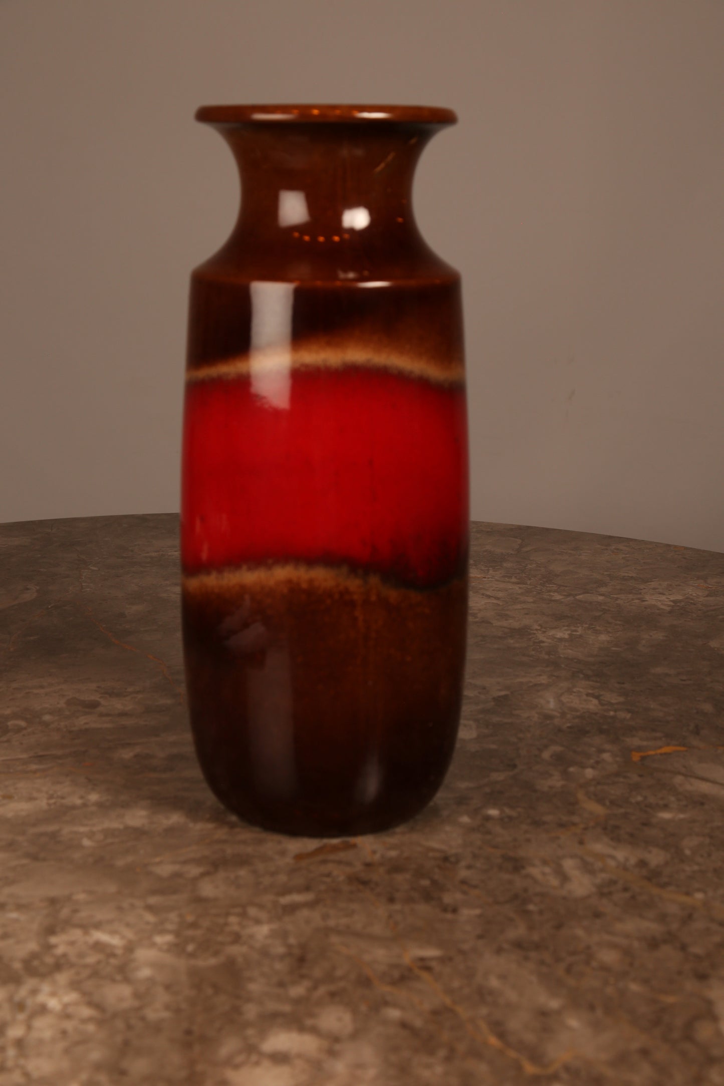 A Scheurich West German Fat Lava floor vase (1960s)
