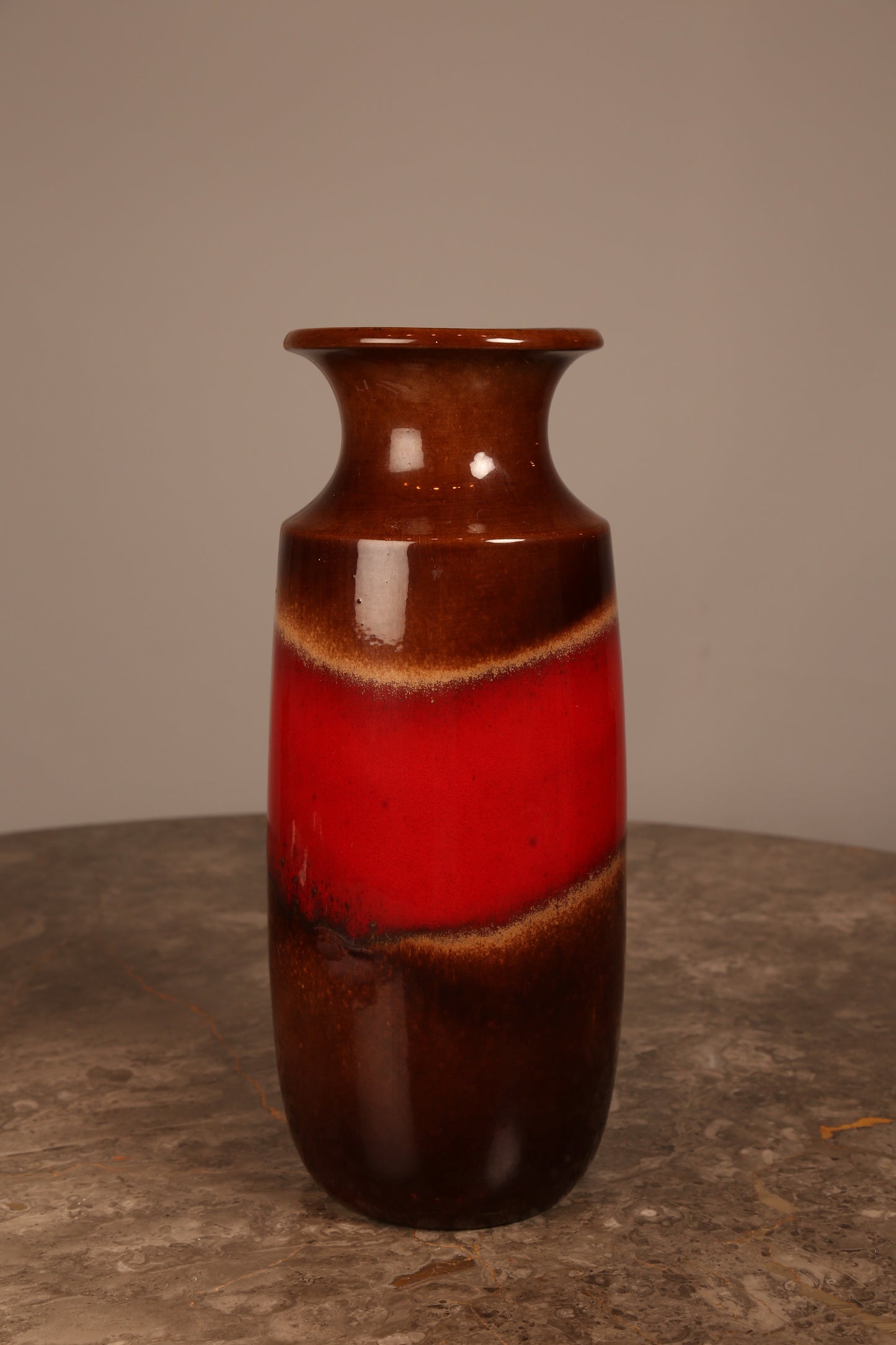 A Scheurich West German Fat Lava floor vase (1960s)