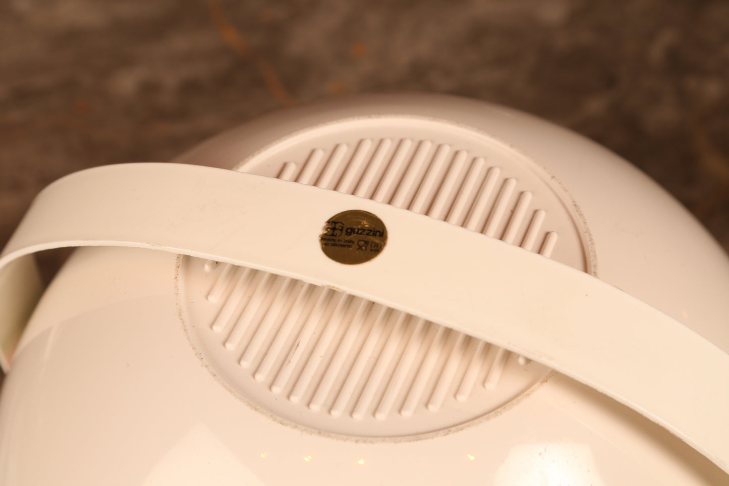 An unused 1960s Guzzini white plastic picnic set (Italy)