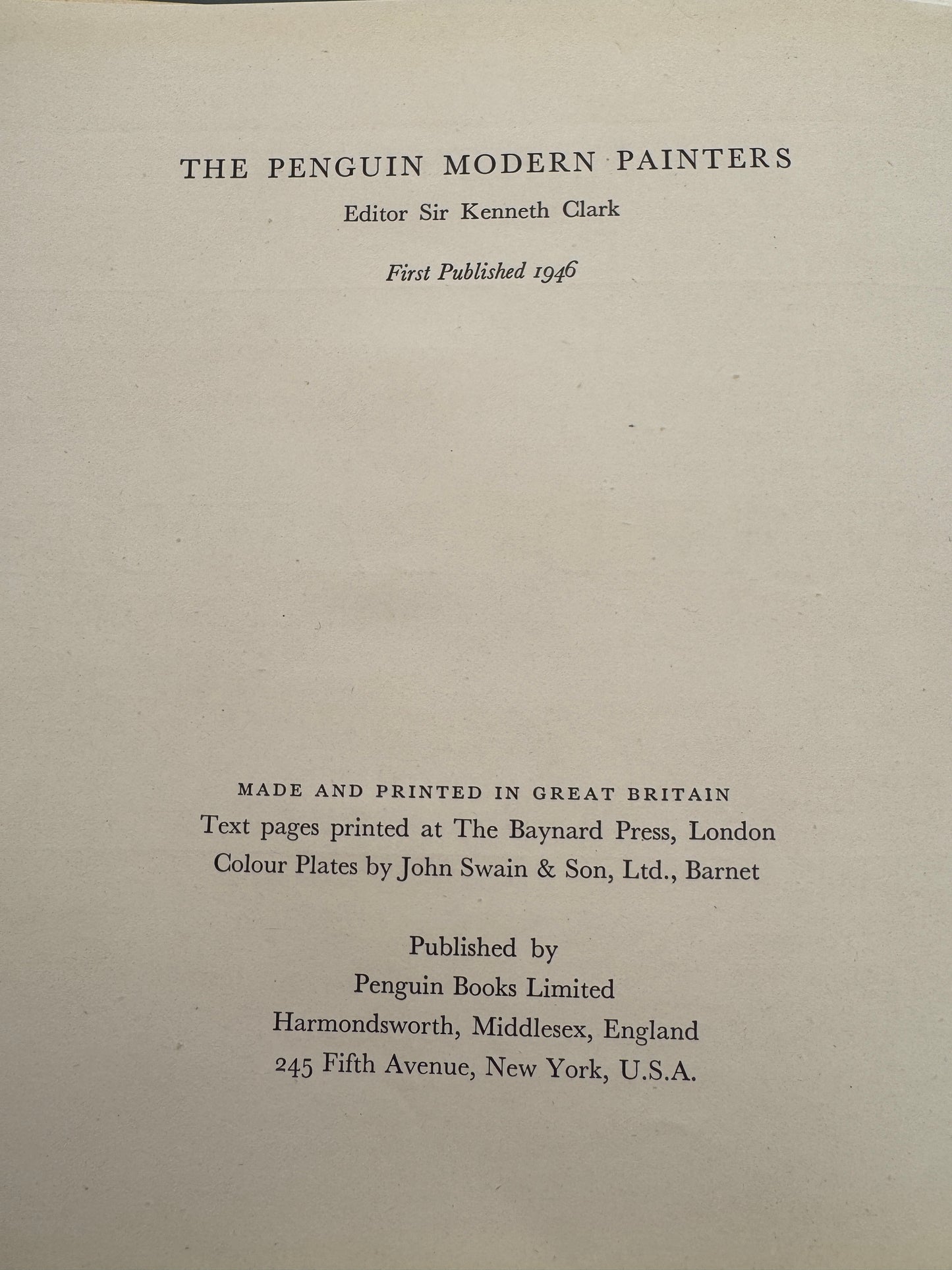 Penguin Modern Painters Paul Nash by Herbert Read