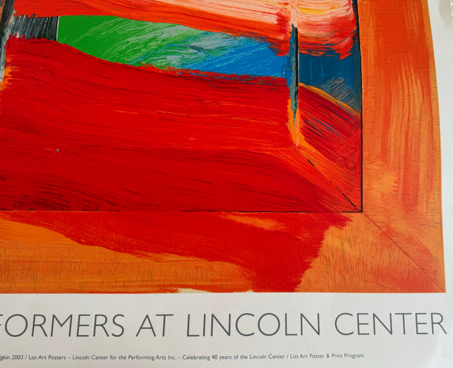 Large Sir Howard Hodgkin (1923-2017), 'The Sky's the Limit', screen print, edition of 500 by The Lincoln Center