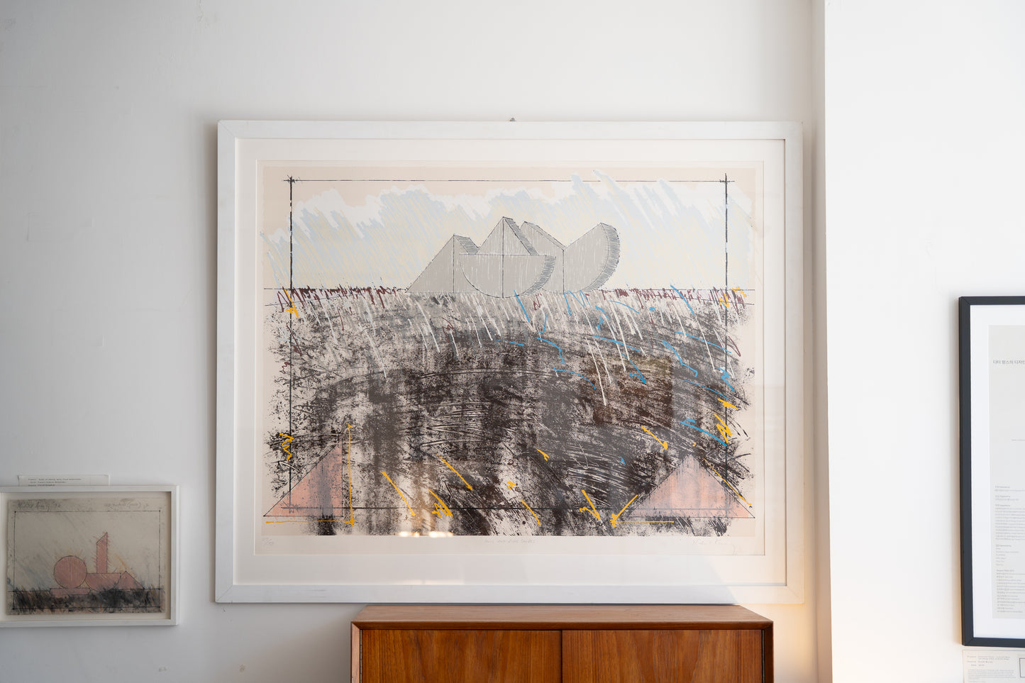 Michael Kenny (1941–1999) Screenprint Hills and River Shores, c.1980