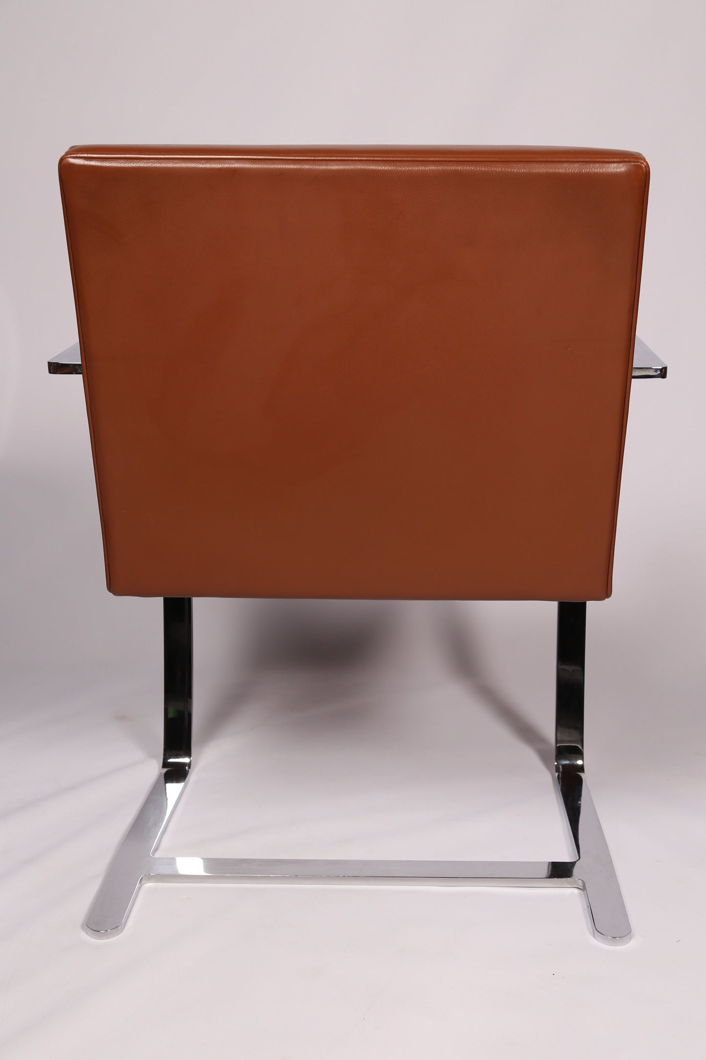 Brno chair in Tan Leather by Mies van der Rohe for Knoll - 4 available