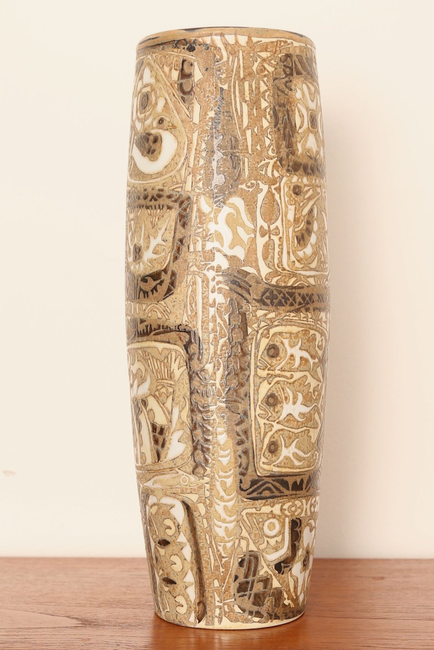 Large Nils Thorsson Scandinavian Ceramic Vase for Royal Copenhagen (1960s)