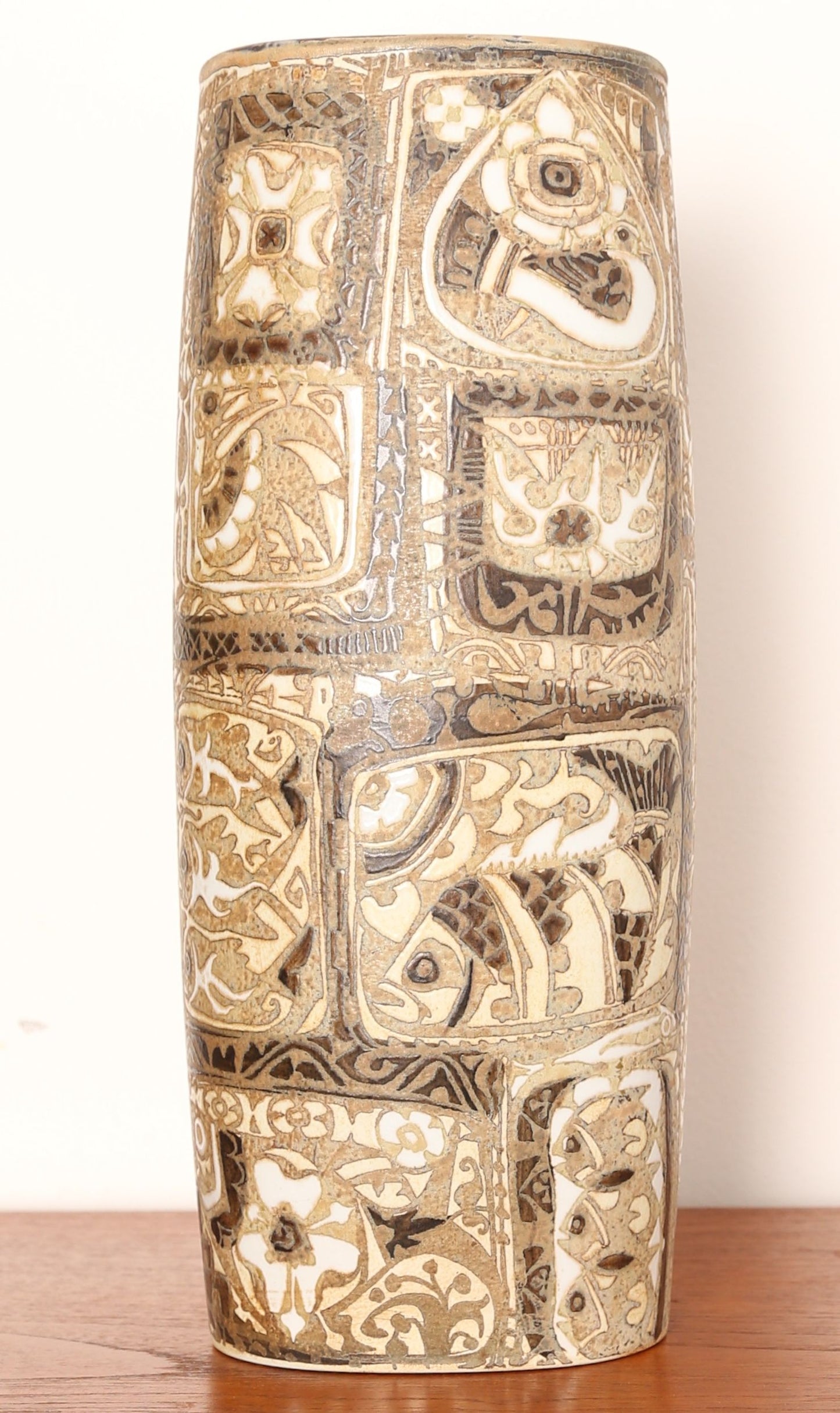 Large Nils Thorsson Scandinavian Ceramic Vase for Royal Copenhagen (1960s)