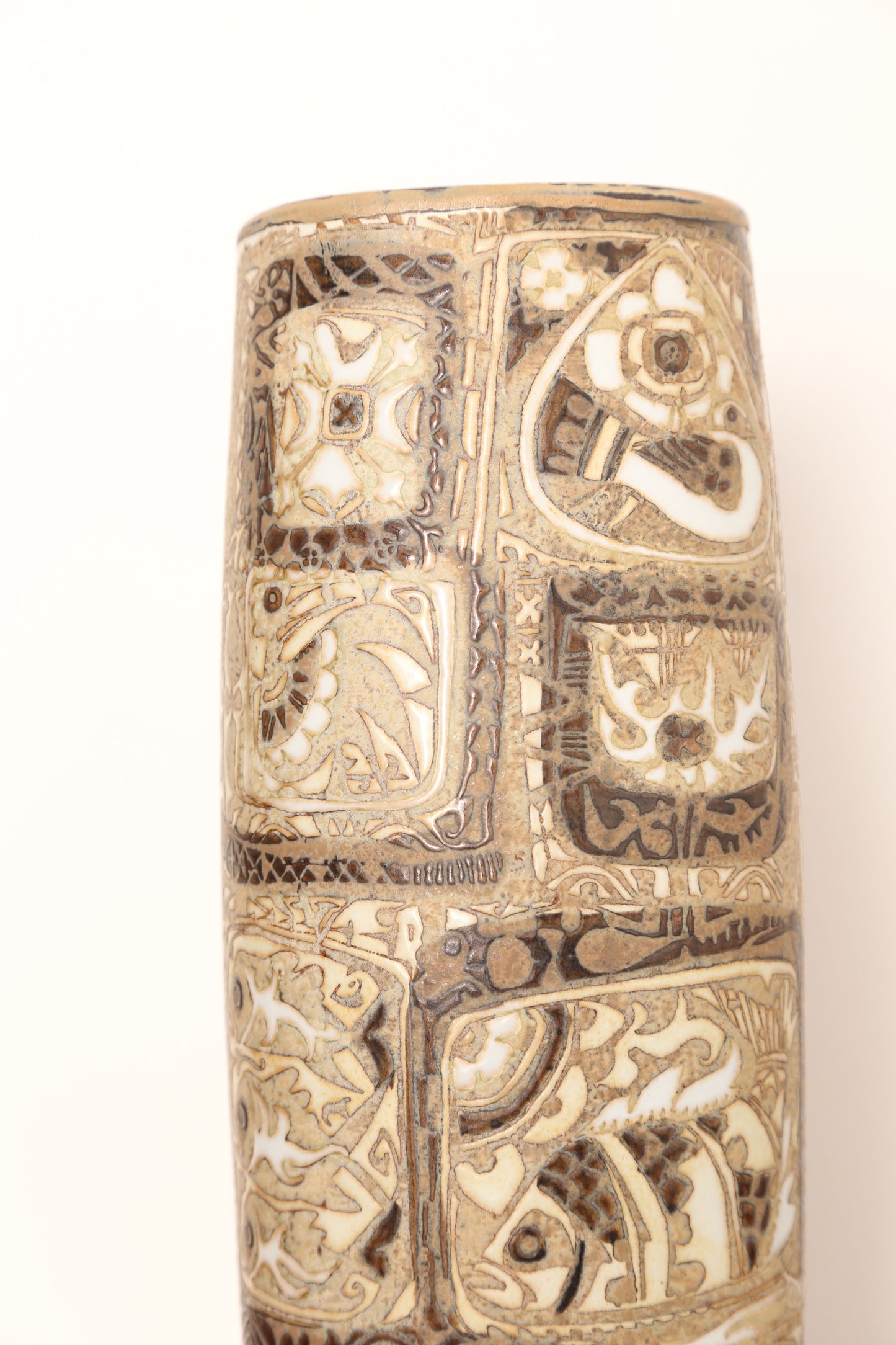 Large Nils Thorsson Scandinavian Ceramic Vase for Royal Copenhagen (1960s)