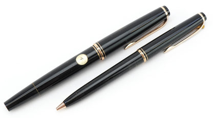 Montblanc 24 Fountain Pen & Montblanc 27 Ballpoint Pen, Original 1960/61 Set, Reconditioned, With Case & Certification