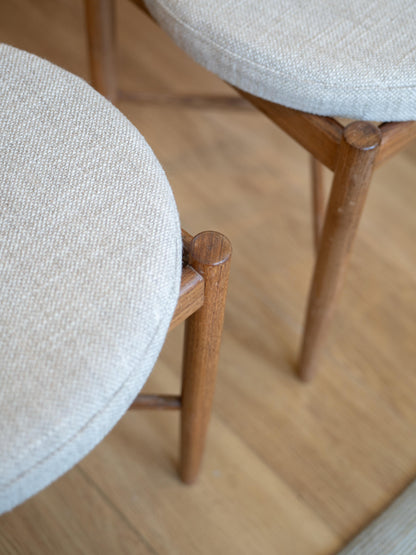 Upholstery of 6 Fresco Dining chairs for Jackie Falconer