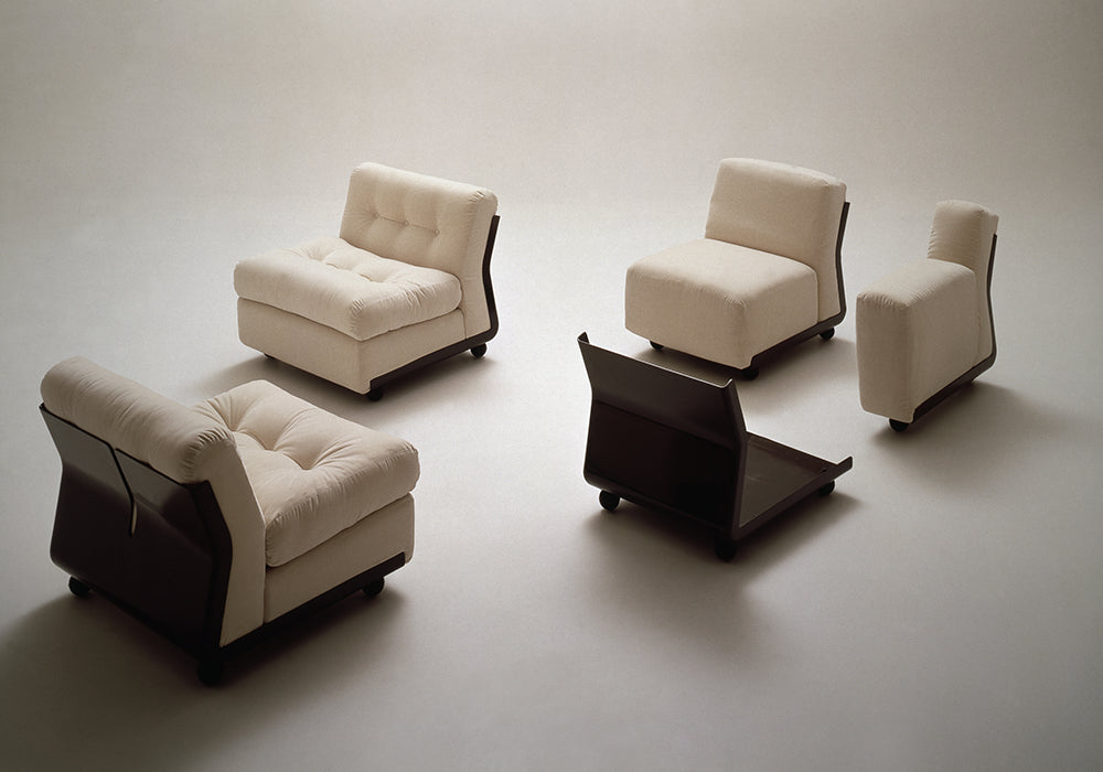 Pair of 'Amanta' Armchairs by Mario Bellini for B&B Italia, (1970s) Italy