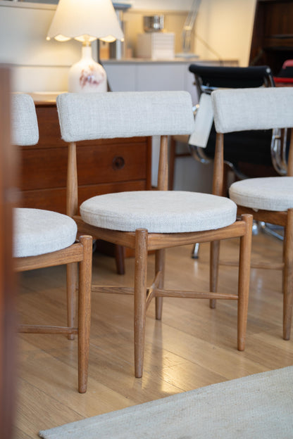 Upholstery of 6 Fresco Dining chairs for Jackie Falconer