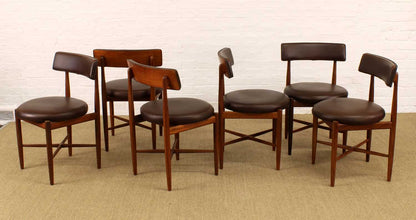 Set of Six ‘Fresco’ Dining Chairs by Victor Wilkins for G-Plan (1960s) UK