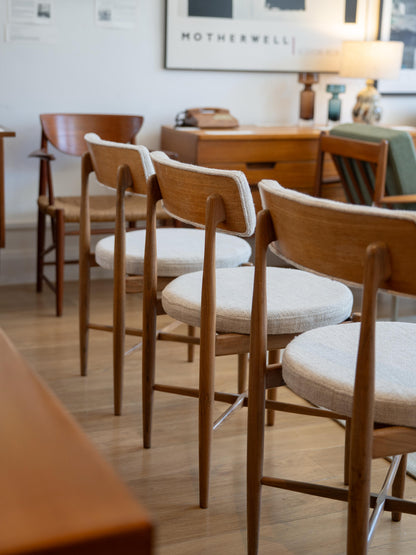 Upholstery of 6 Fresco Dining chairs for Jackie Falconer
