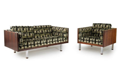 Cube Sofa and Lounge Chair by Jydsk Møbelvaerk, (1960s) Denmark