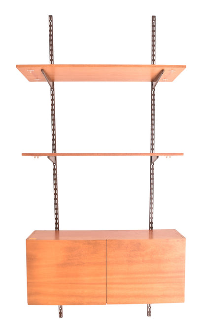 Teak and Metal Modular Wall System, (1960s) Denmark