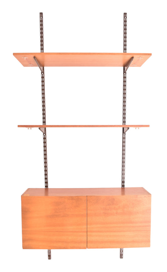 Teak and Metal Modular Wall System, (1960s) Denmark