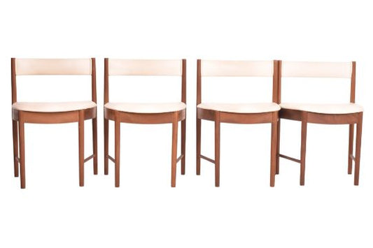 Set of Four Teak 'Model 4103' Leatherette Dining Chairs by A. H. McIntosh & Co Ltd, (1960s) UK
