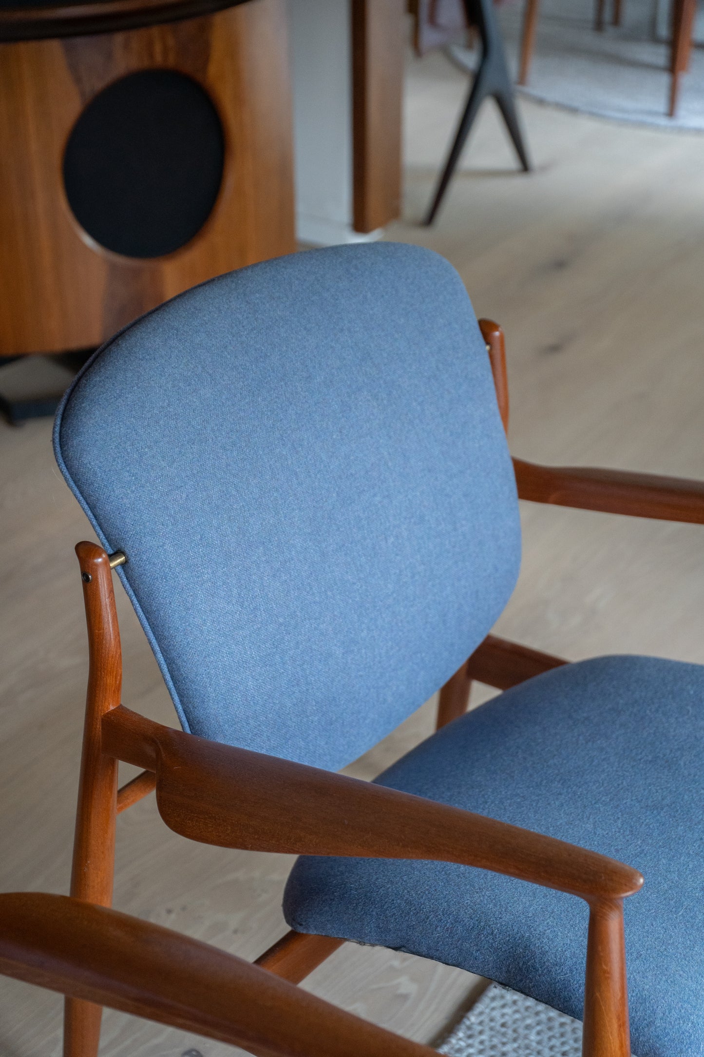 Pair of Model 136 Armchairs by Finn Juhl for France and Son (1960s) Denmark (rental only)
