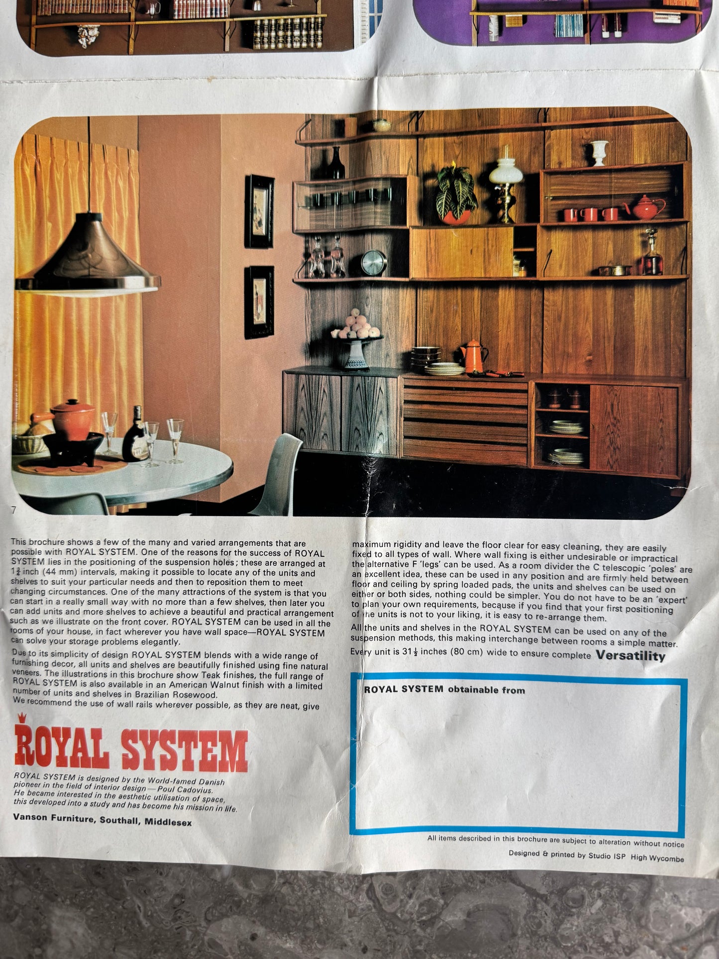 Poul Cadovious Large Teak Royal System (Denamrk) 1960s