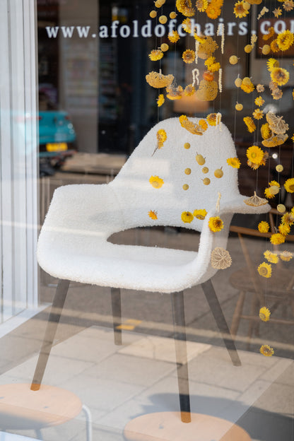 White ‘Organic' Highback Reading Chair by Charles Eames & Eero Saarinen for Vitra