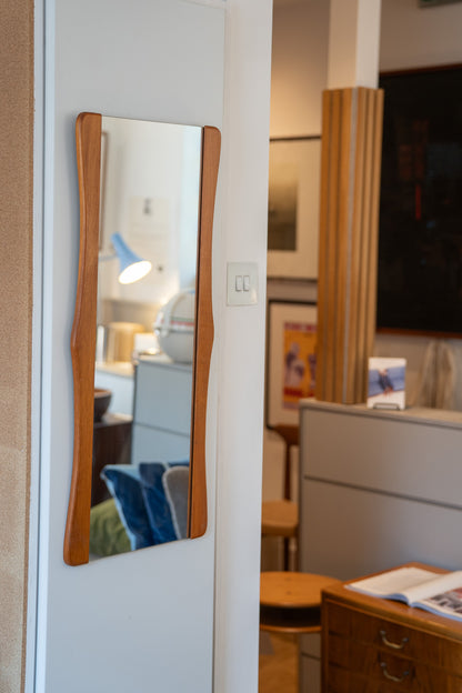 Mid-Century Teak Framed Mirror