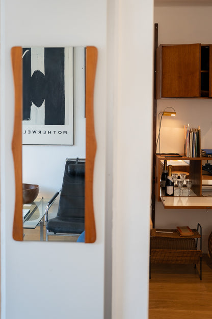 Mid-Century Teak Framed Mirror