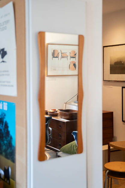 Mid-Century Teak Framed Mirror