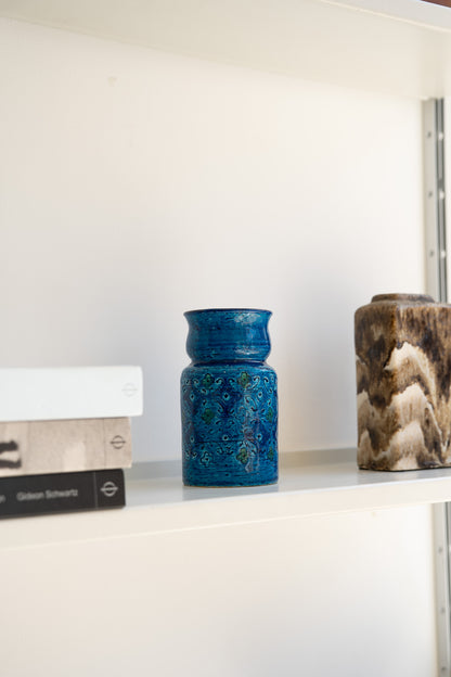Bitossi Pottery Italian art pottery vases in 'Rimini blu'